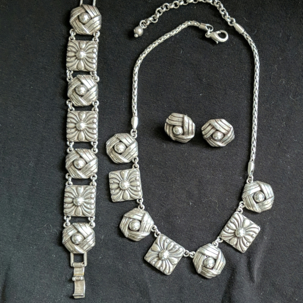 Brighton necklace, bracelet, earrings set